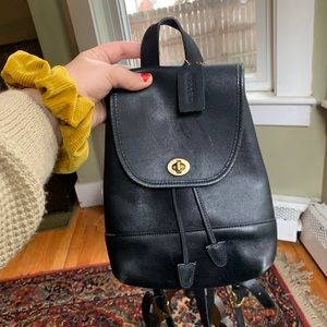 Vintage coach mini backpack